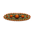 BROCHE ANTIGUO ENVEJECIDO NARANJA