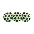 BROCHE CIRCULOS VERDE DORADO