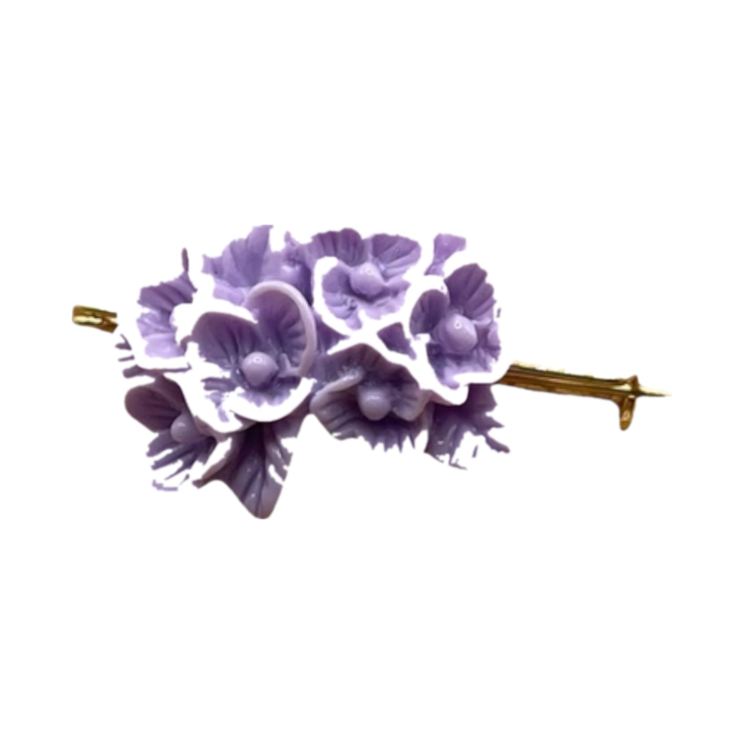 BROCHE FLOR LILA NIÑA