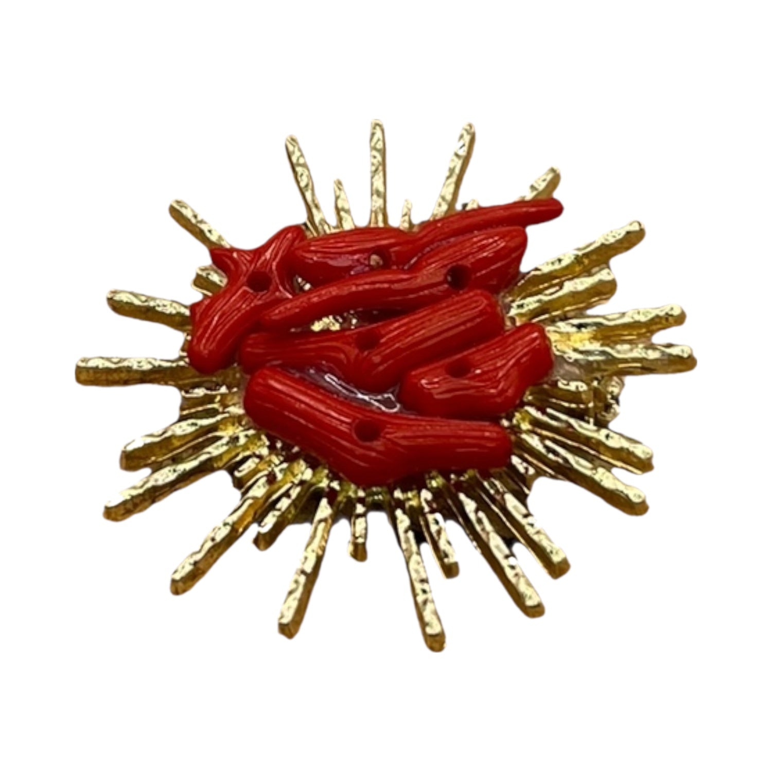 BROCHE SOL ROJO