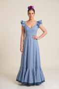 TRAJE FLAMENCA PRINCESS AZUL